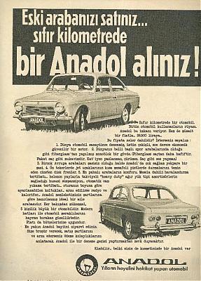 anadol marka otomobil reklamı