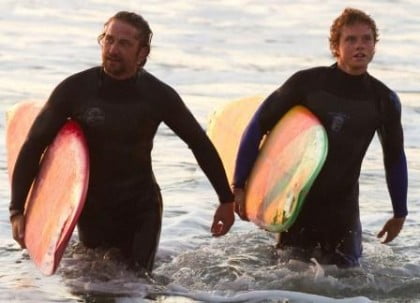 Gerard Butler and Jonny Weston.