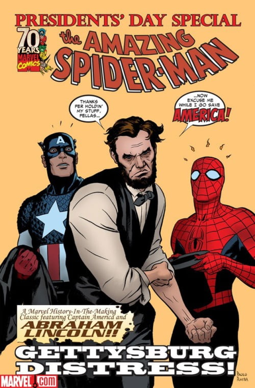 abraham-lincoln-amazing-spiderman-comic